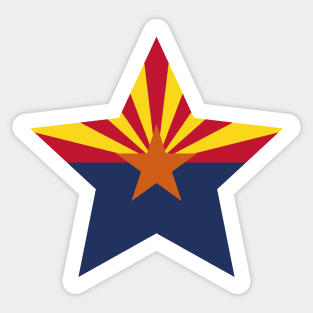 Arizona State Flag Star Sticker